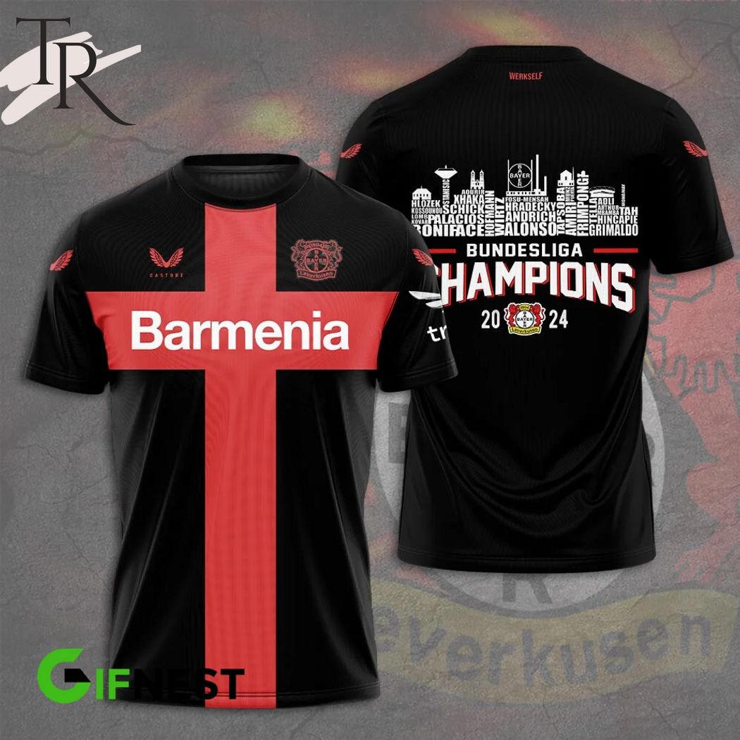 Barmenia Bundesliga Champions 2024 Bayer 04 Leverkusen Hoodie