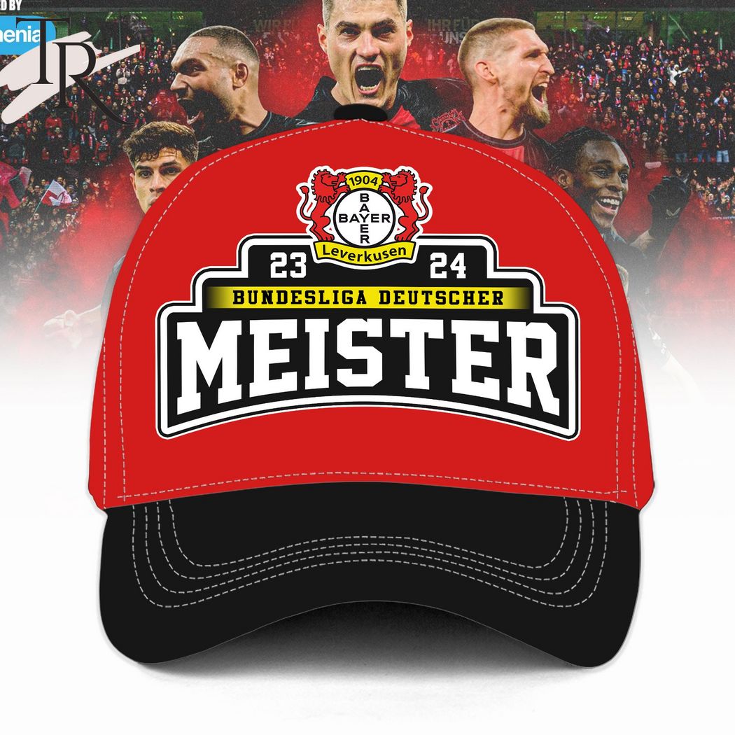 Bayer 04 Leverkusen 23-24 Bundesliga Deutscher Meister Classic Cap - Red