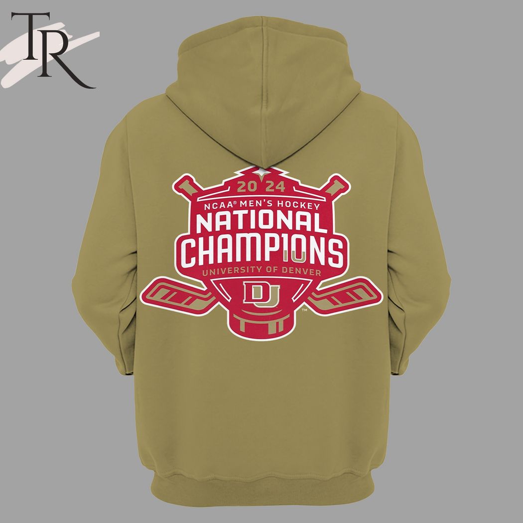 2024 NCAA Men's Hockey National Champions University Of Denver Hoodie, Longpants, Cap