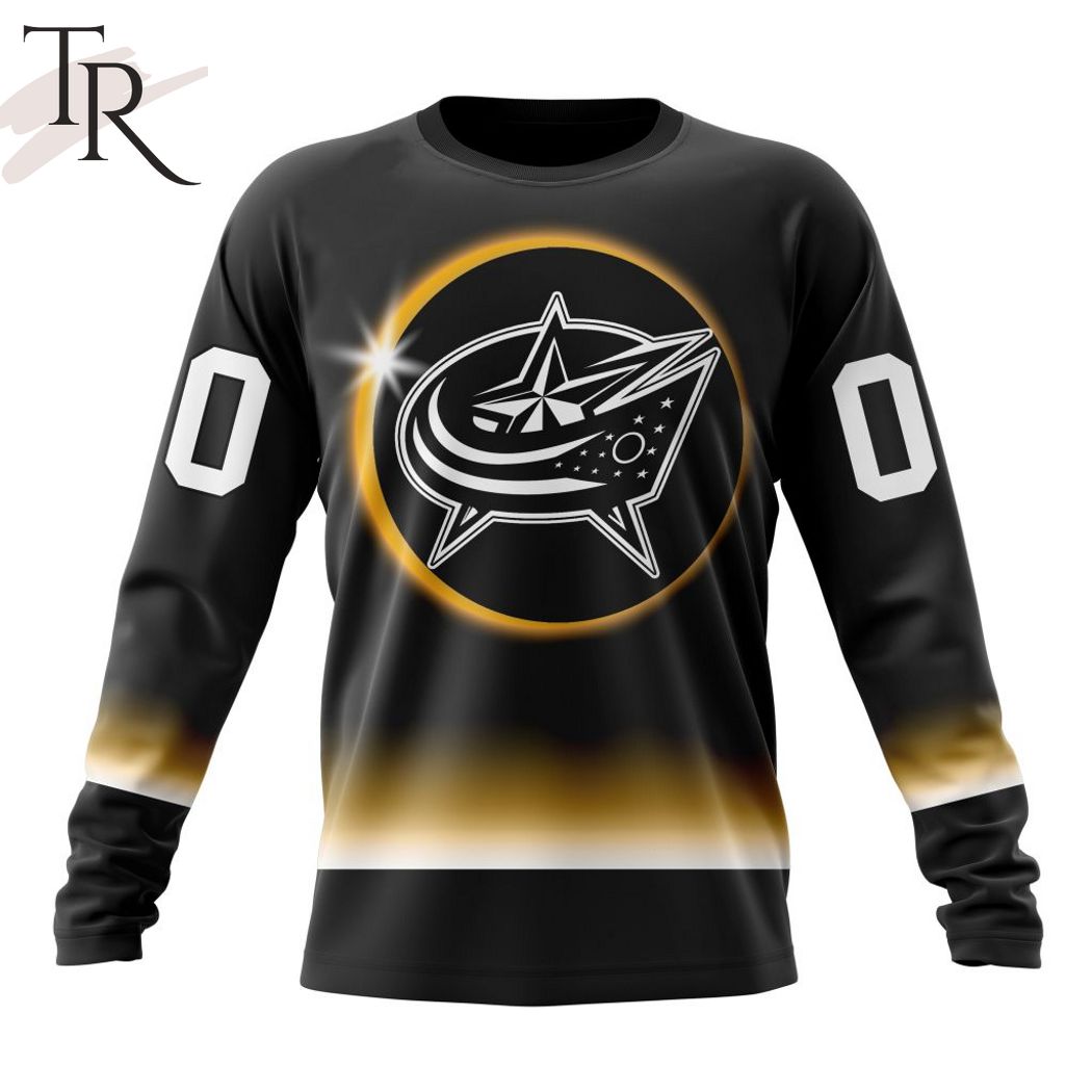 NHL Columbus Blue Jackets Special Eclipse Design Hoodie