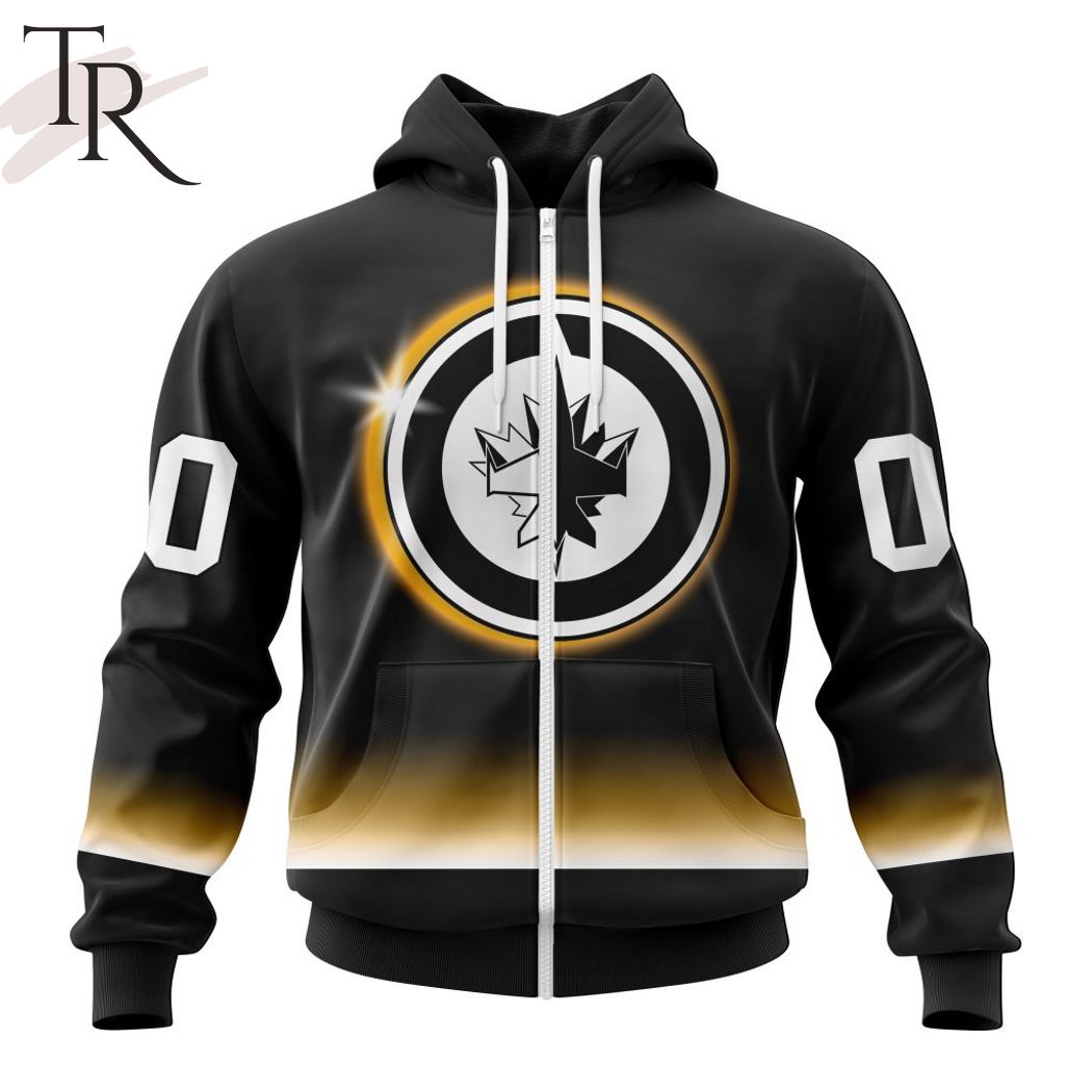 NHL Winnipeg Jets Special Eclipse Design Hoodie