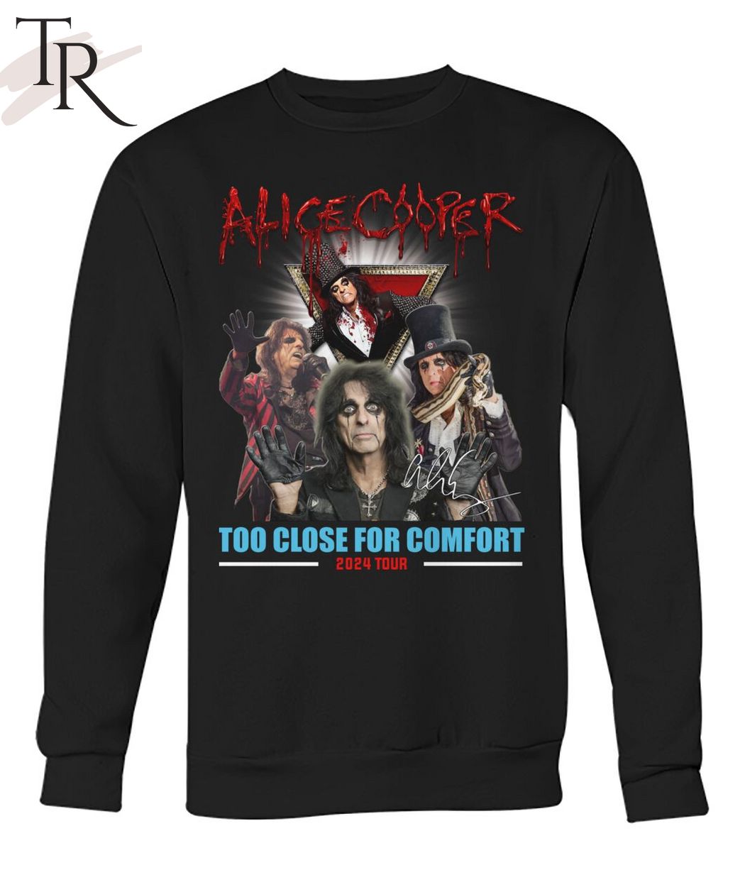 Alice Cooper Too Close For Comfort 2024 Tour T-Shirt