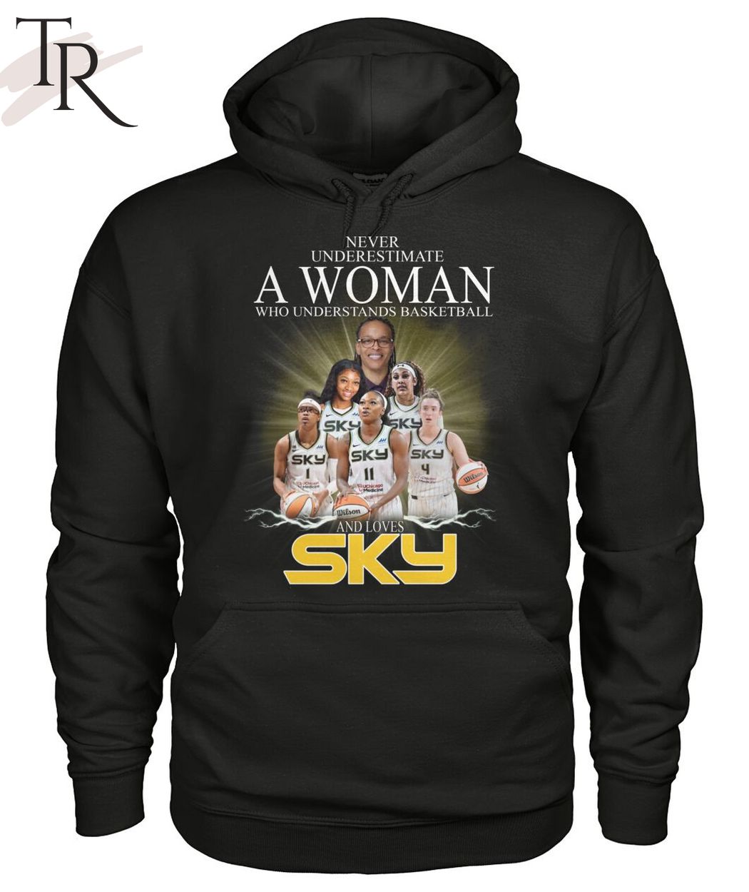 Never Underestimate A Woman Who Understands Basketball And Loves Chicago Sky T-Shirt