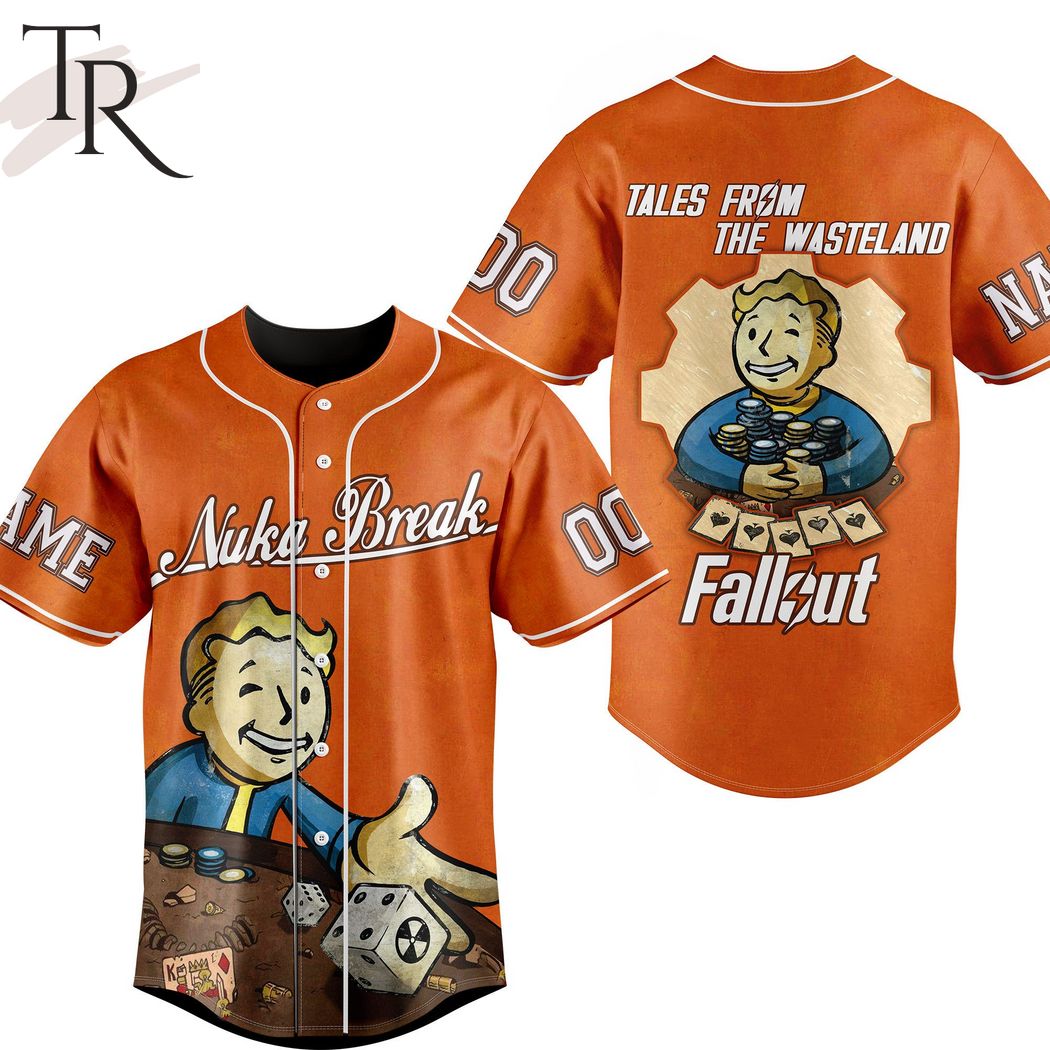 Nuka Break Tales From The Wasteland Fallout Custom Baseball Jersey