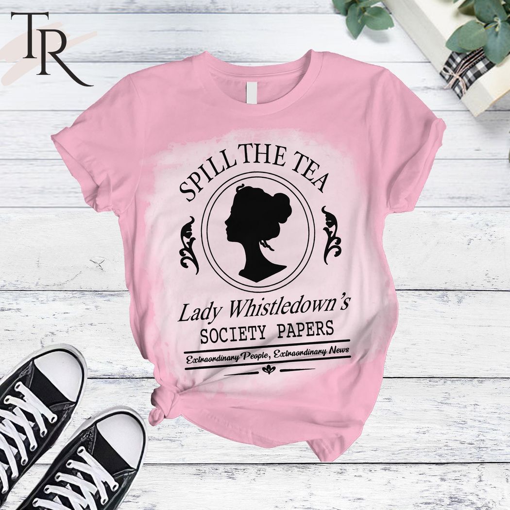 Spill The Tea Lady Whistledown's Society Papers Pajamas Set