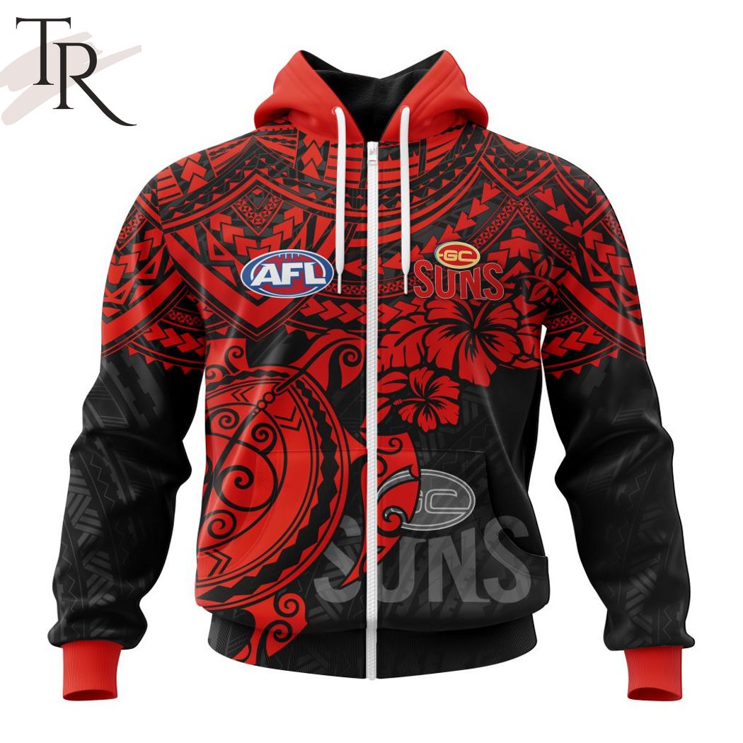 AFL Gold Coast Suns Polynesian Concept Kits Hoodie