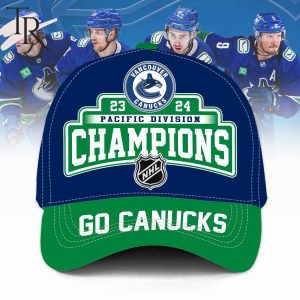 Vancouver Canucks Pacific Division 23-24 Champions Go Canucks Classic Cap – Blue