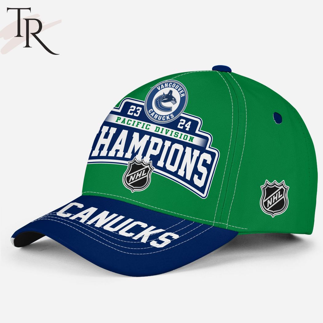 Vancouver Canucks Pacific Division 23-24 Champions Go Canucks Classic Cap - Green