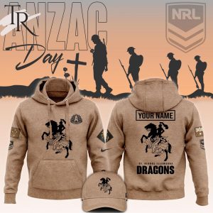 NRL St George Illawarra Dragons Anzac Round Unisex Hoodie, Longpants, Cap
