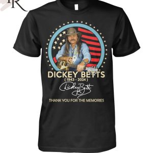 Dickey Betts 1943-2024 Signature Thank You For The Memories T-Shirt