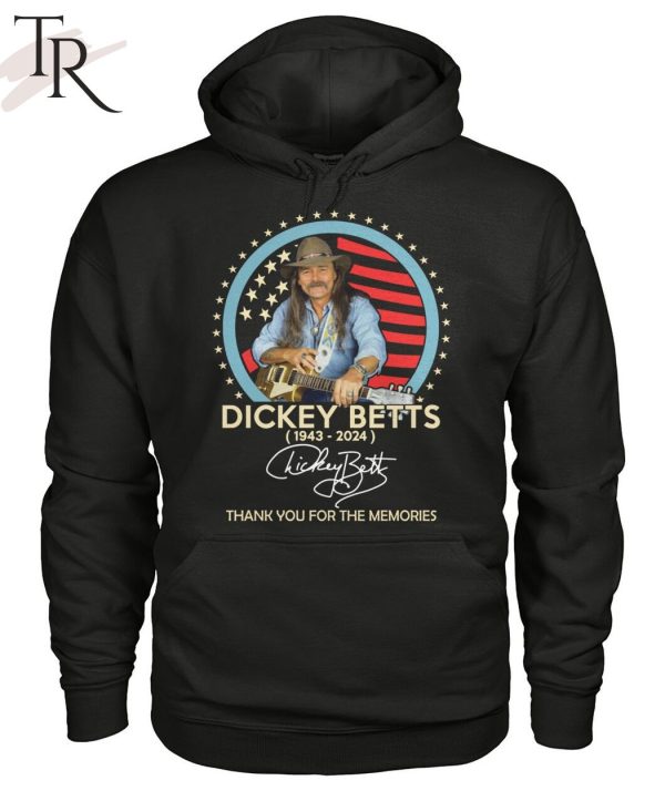 Dickey Betts 1943-2024 Signature Thank You For The Memories T-Shirt