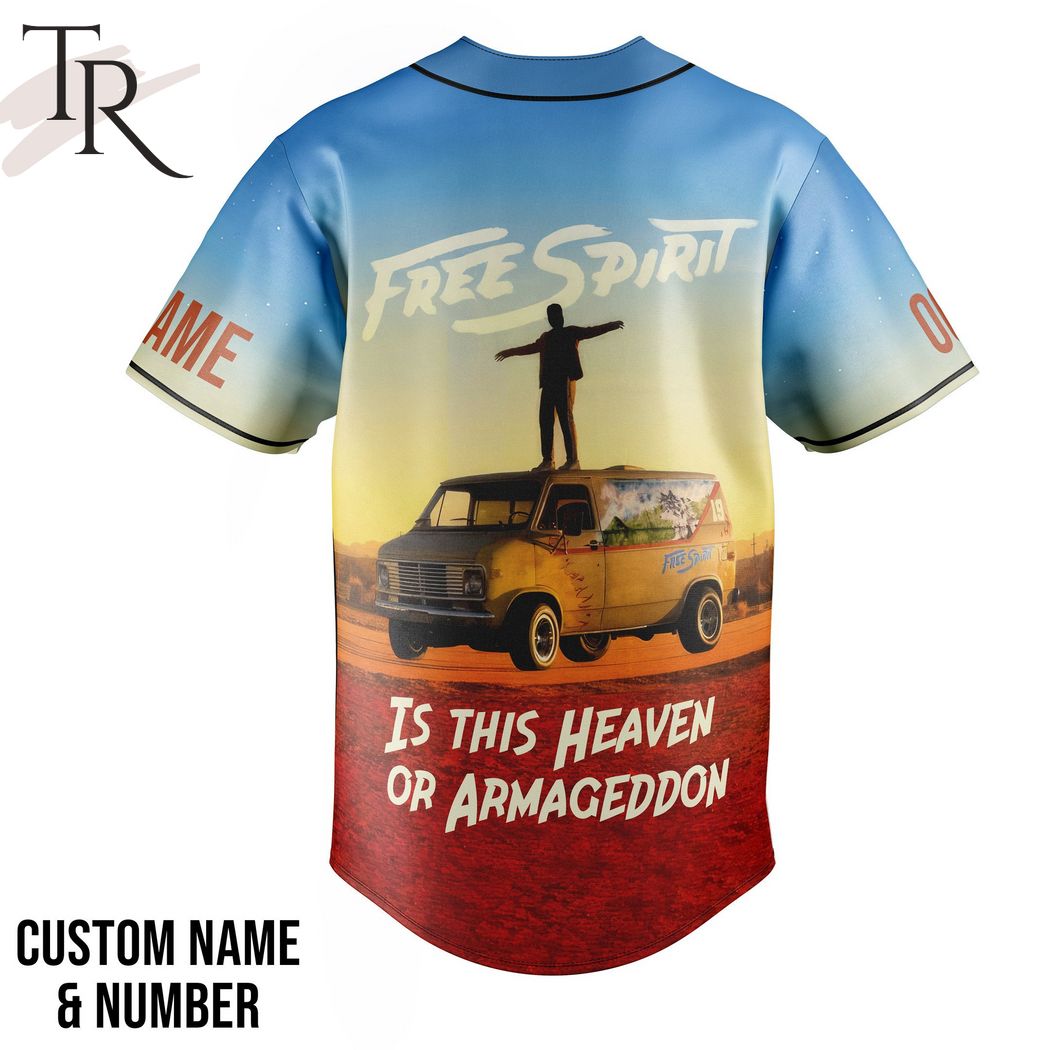 Khalid Free Spirit Is This Heaven Or Armageddon Custom Baseball Jersey