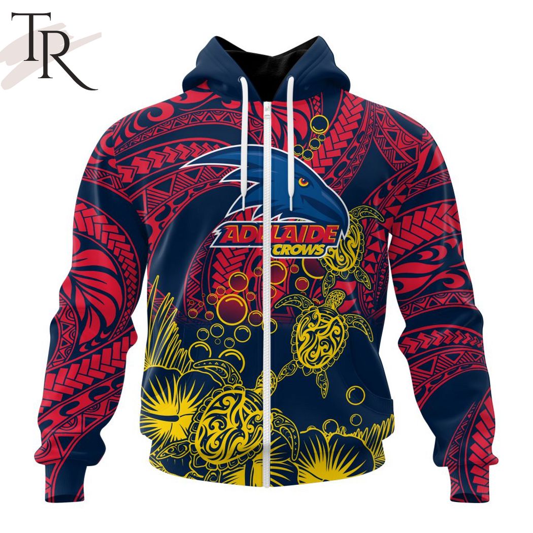 Personalized AFL Adelaide Crows Special Polynesian Design Hoodie