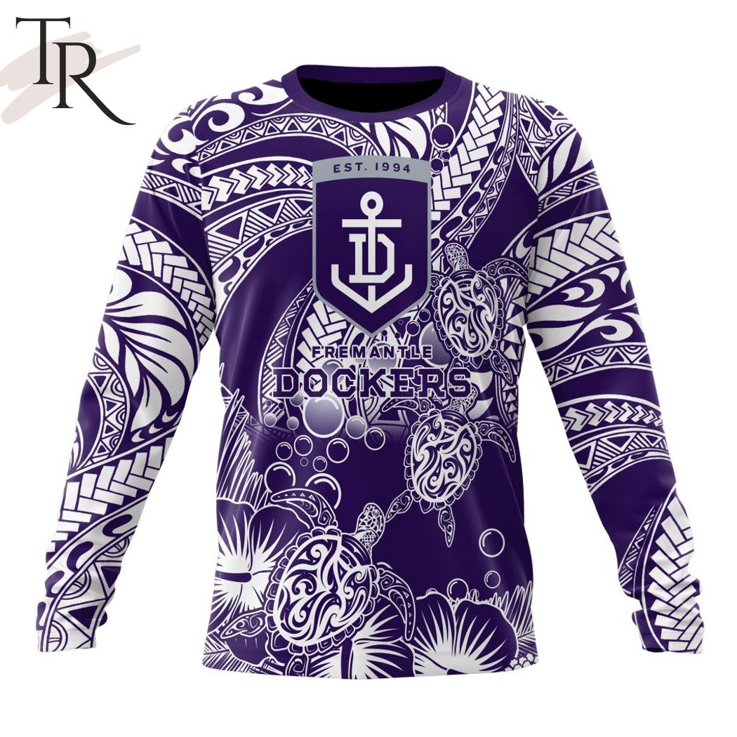 Personalized AFL Fremantle Dockers Special Polynesian Design Hoodie