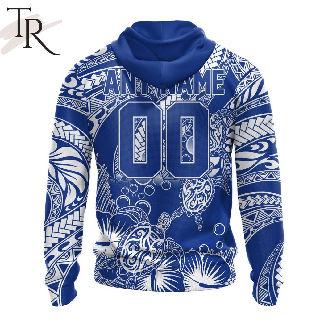 Personalized AFL North Melbourne Football Club Special Polynesian Design Hoodie