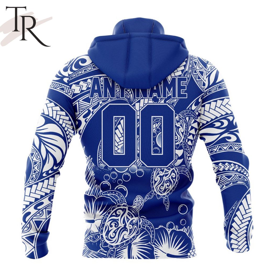 Personalized AFL North Melbourne Football Club Special Polynesian Design Hoodie