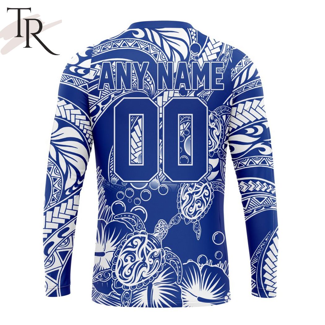 Personalized AFL North Melbourne Football Club Special Polynesian Design Hoodie