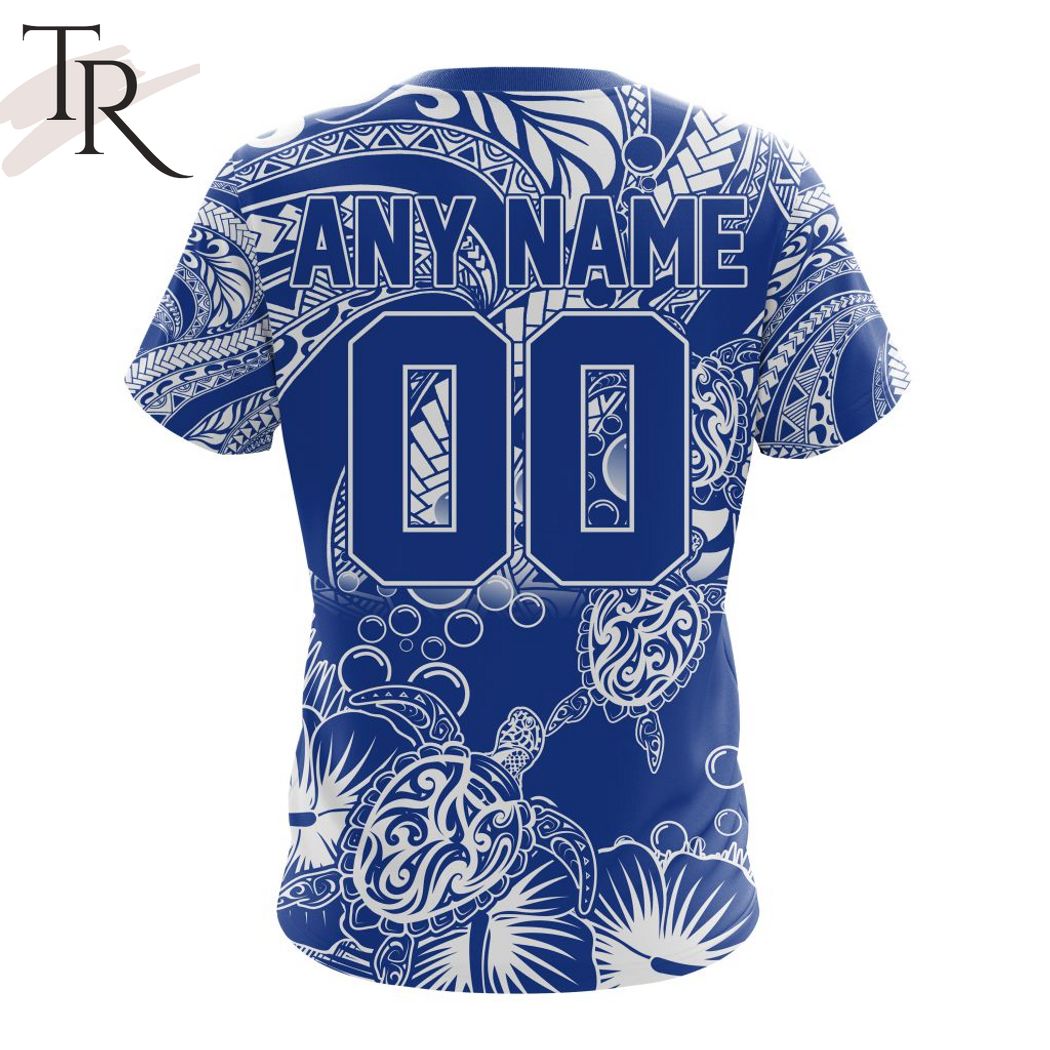 Personalized AFL North Melbourne Football Club Special Polynesian Design Hoodie