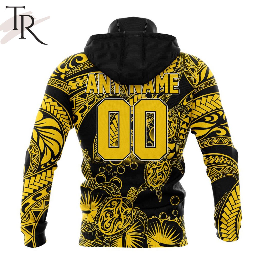 Personalized AFL Richmond Tigers Special Polynesian Design Hoodie