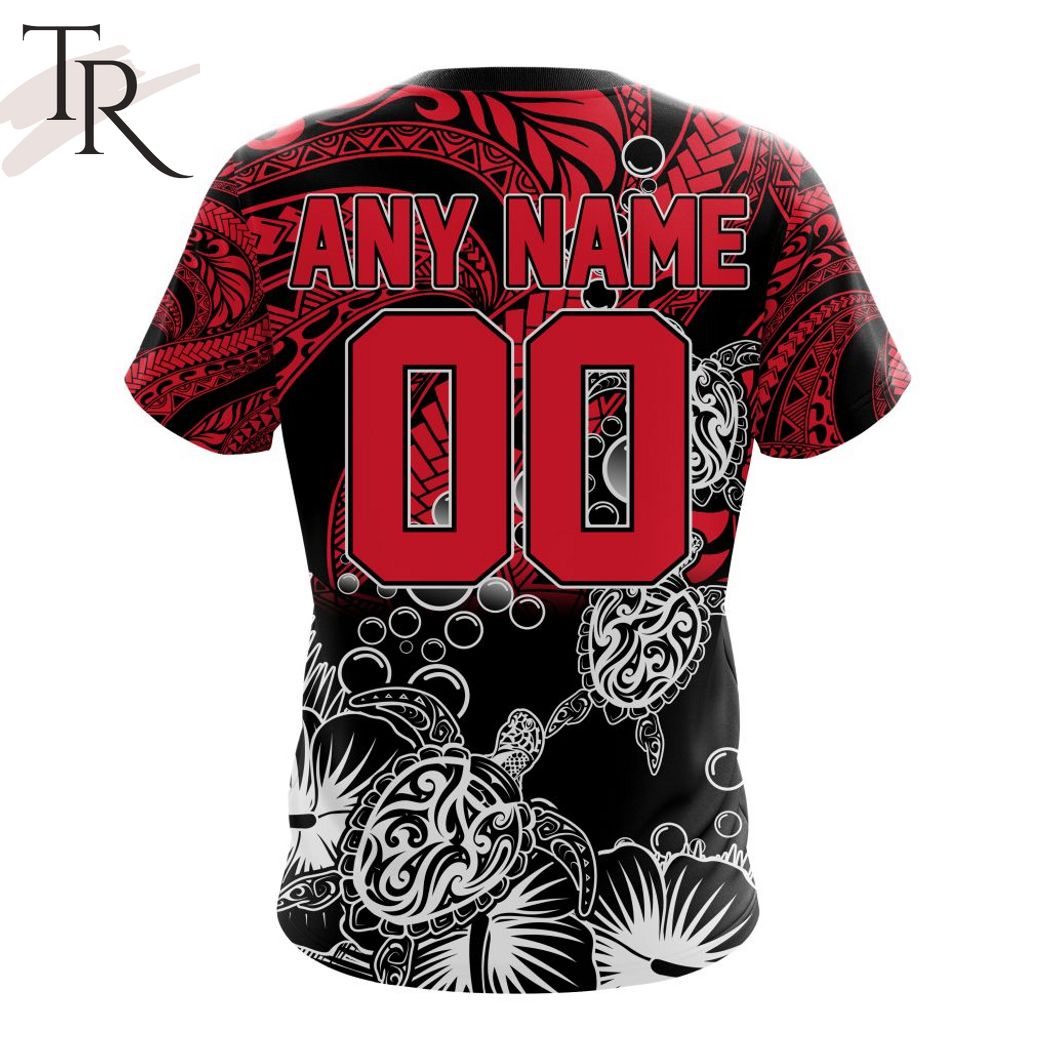 Personalized AFL St Kilda Football Club Special Polynesian Design Hoodie
