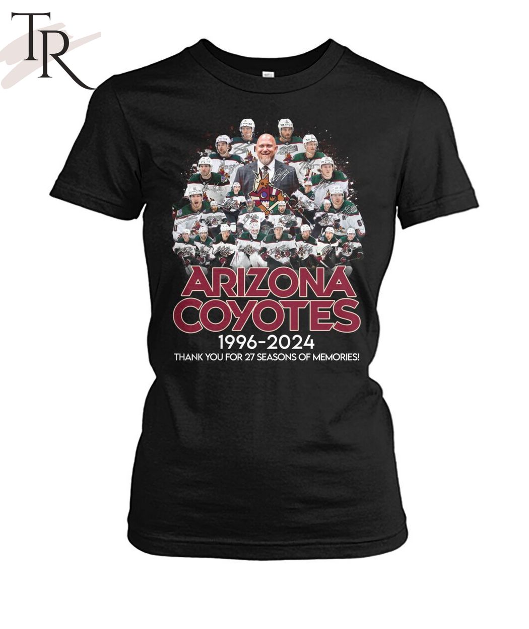 Arizona Coyotes 1996-2024 Thank You For 27 Seasons Of Memories T-Shirt