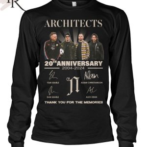 Architects 20th Anniversary 2004-2024 Thank You For The Memories T-Shirt