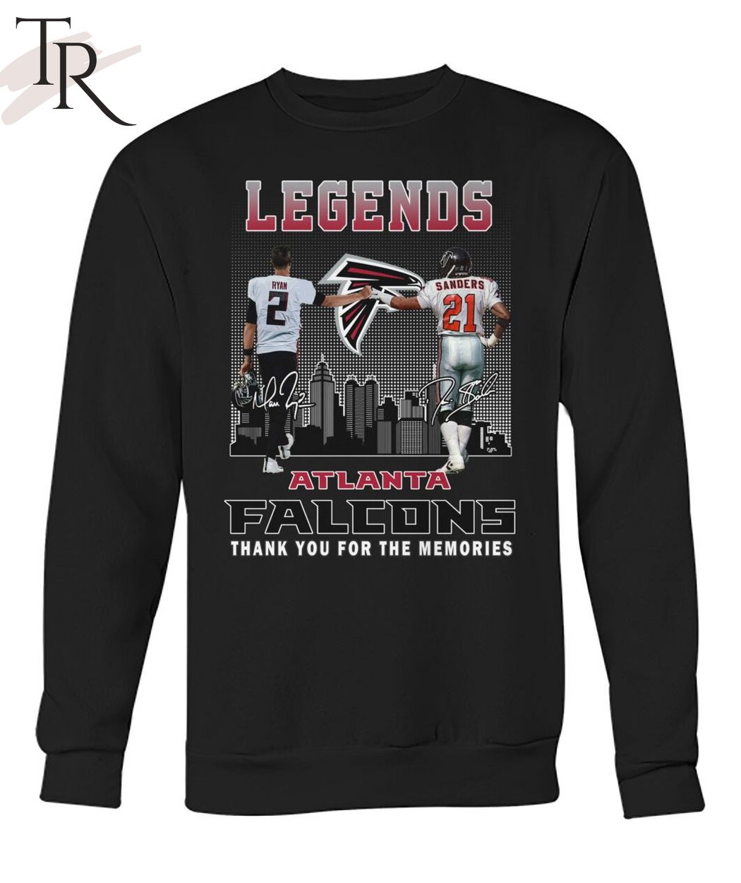 Legends Atlanta Falcons Ryan And Sanders Thank You For The Memories T-Shirt