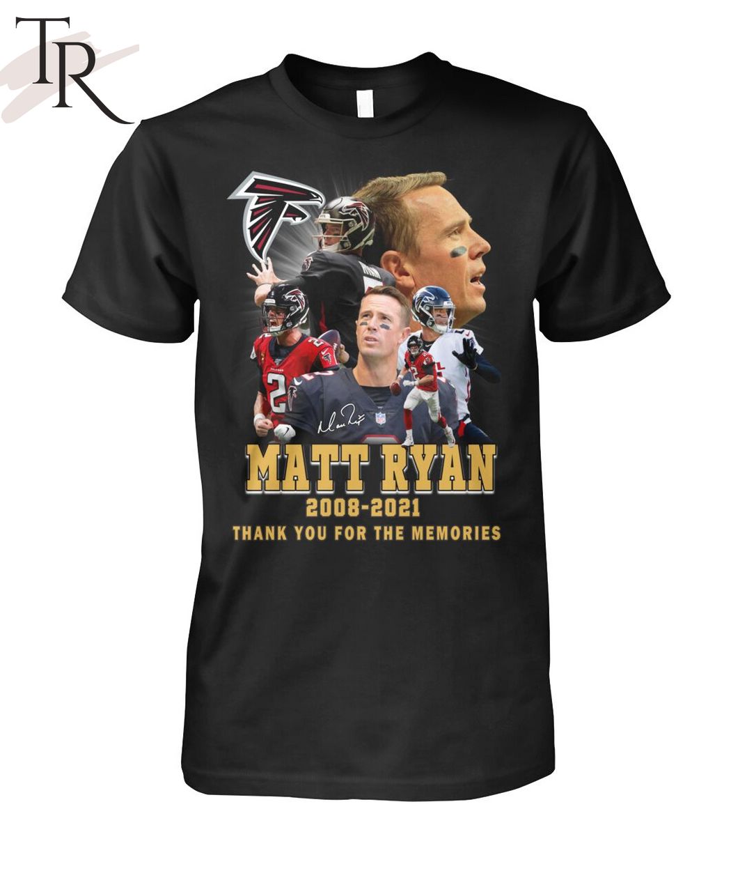 Matt Ryan 2008-2021 Thank You For The Memories T-Shirt