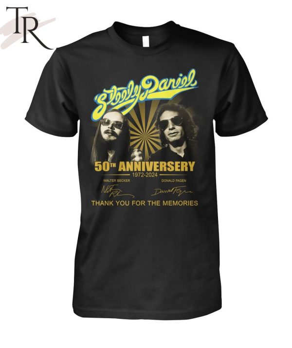 Steely Daniel 50th Anniversary 1972-2024 Thank You For The Memories T-Shirt