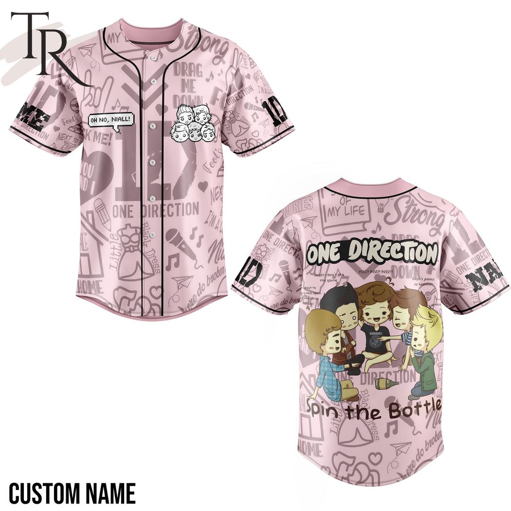 One Direction Spin The Bottle Custom Baseball Jersey