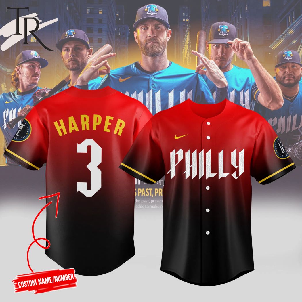 Phillies 2024 City Connect Jersey - Black Red