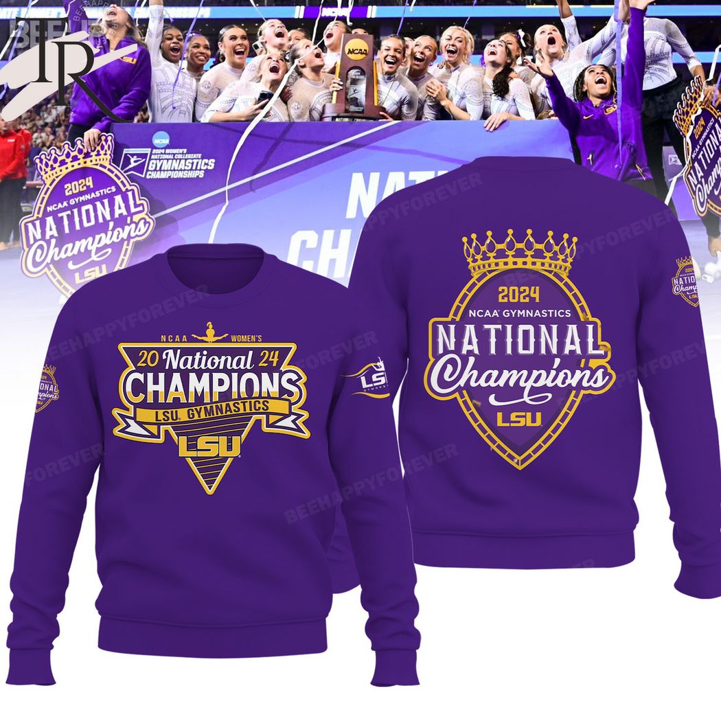 2024 NCAA Gymnastics National National Champions LSU Tigers Hoodie - Purple