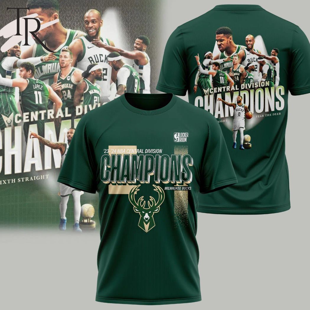 Milwaukee Bucks 2024 Central Division Champions T-Shirt