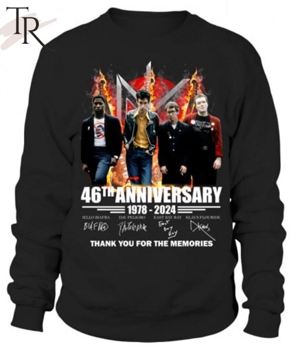 Dead Kennedys 46th Anniversary 1978-2024 Thank You For The Memories T-Shirt