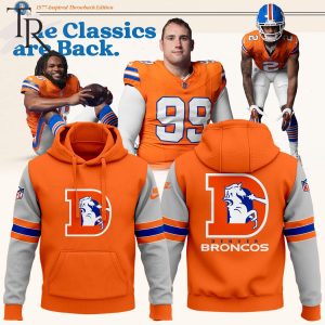 Denver Broncos Orange Crush Hoodie, Longpants – Grey