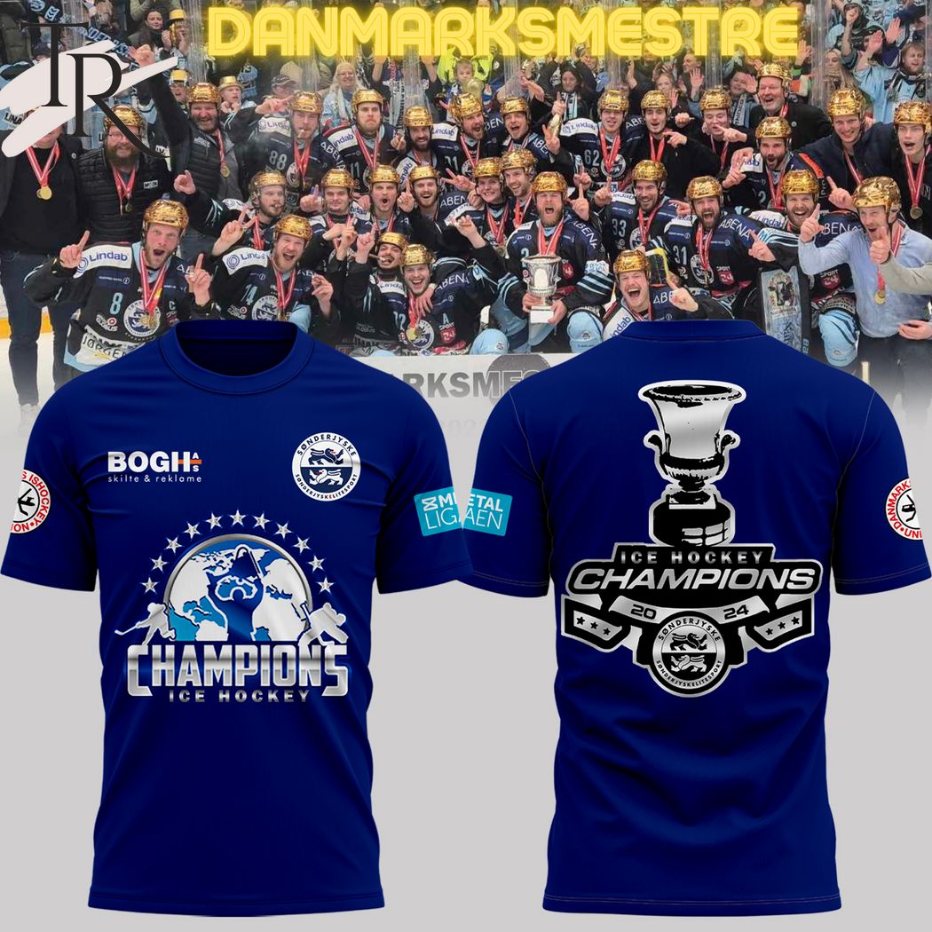 Sonderjyske Ishockey Champions 2024 Hoodie - Navy