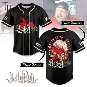 Jelly Roll Cherry Roll Bad Apple Custom Baseball Jersey