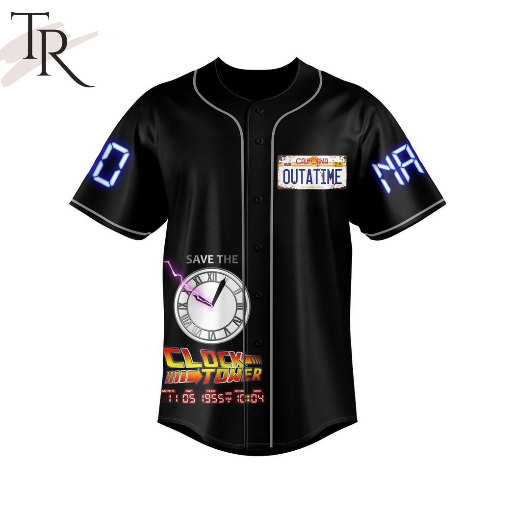 Back To The Future Visit Hill Valley A Nice Place To Live Custom Baseball Jersey