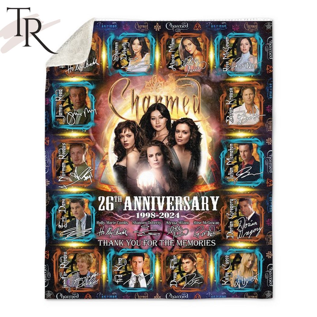 Charmed 26th Anniversary 1998-2024 Thank You For The Memories Fleece Blanket