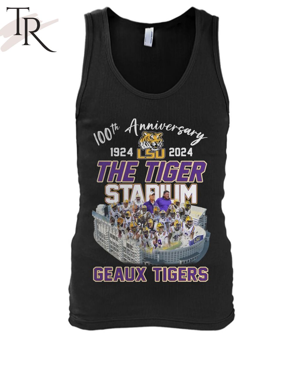 100th Anniversary 1924-2024 The Tiger Stadium Geaux Tigers T-Shirt