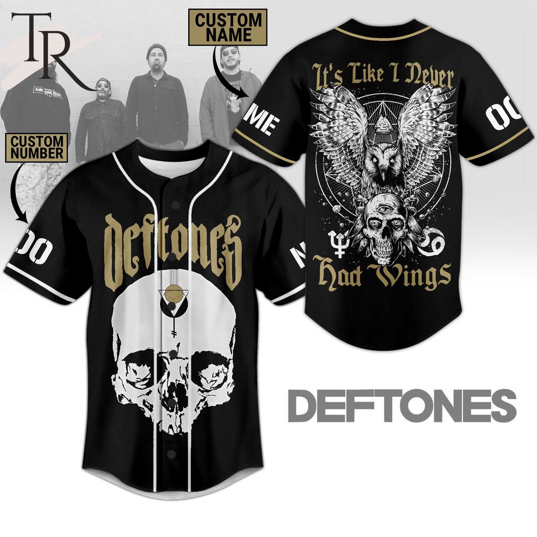 Deftones It's Like I Never Had Wings Custom Baseball Jersey