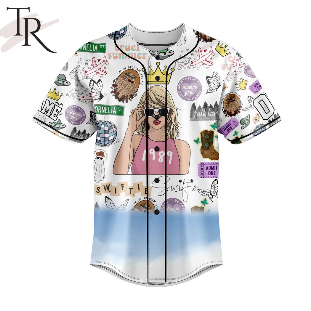 Taylor Swift 1989 We're Happy Free Confused And Lonely In The Best Way Custom Baseball Jersey