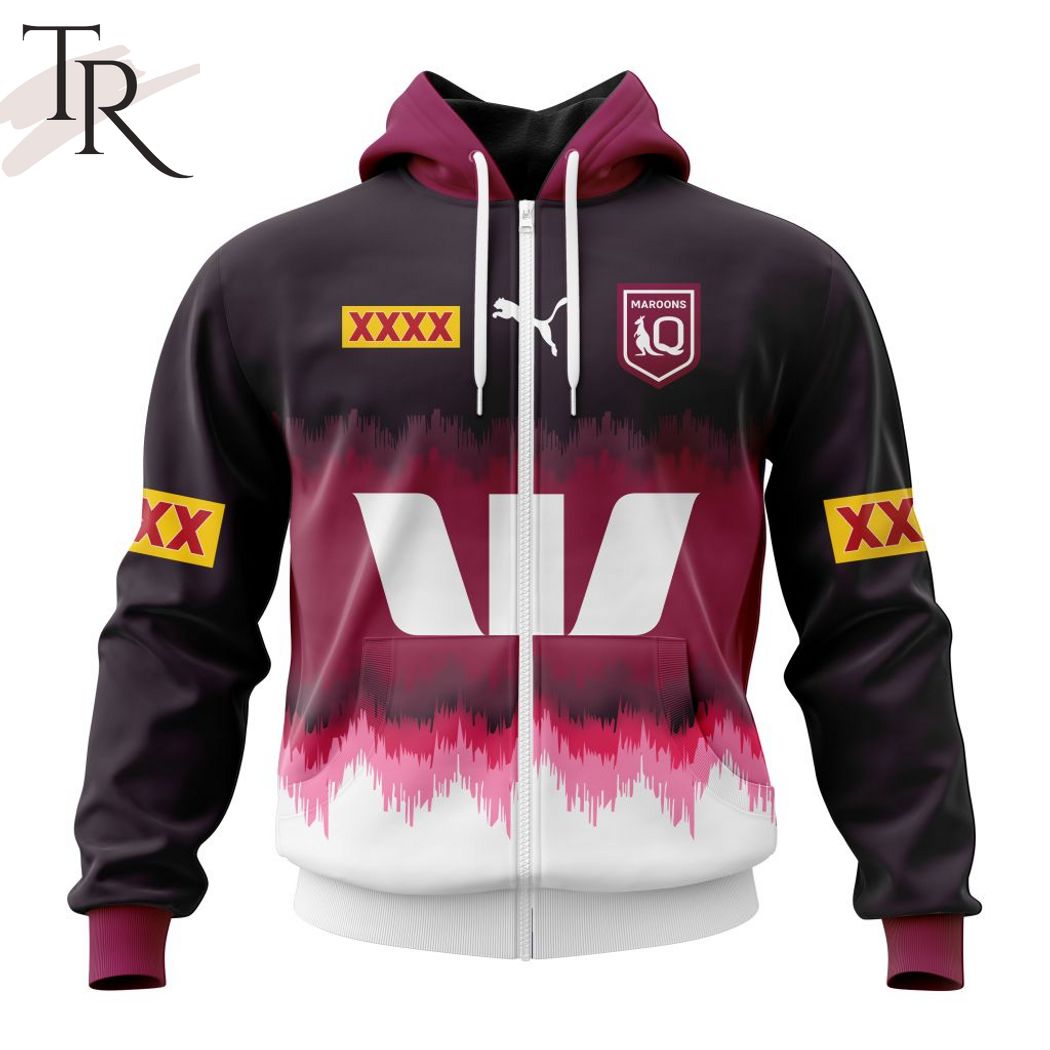 QLD Maroons State Of Origin Personalized 2024 Training Design Kits Hoodie