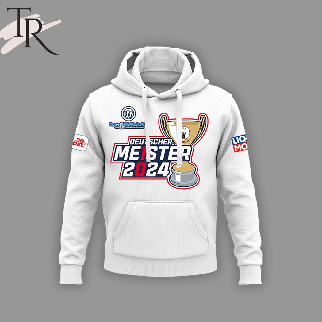 Eisbaren Berlin Deutscher Meister 2024 Rekordmeister Hoodie - White