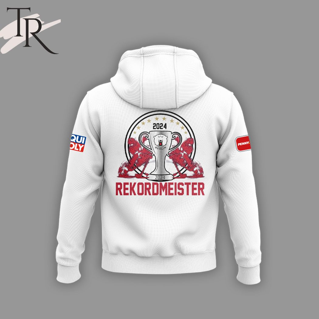 Eisbaren Berlin Deutscher Meister 2024 Rekordmeister Hoodie - White