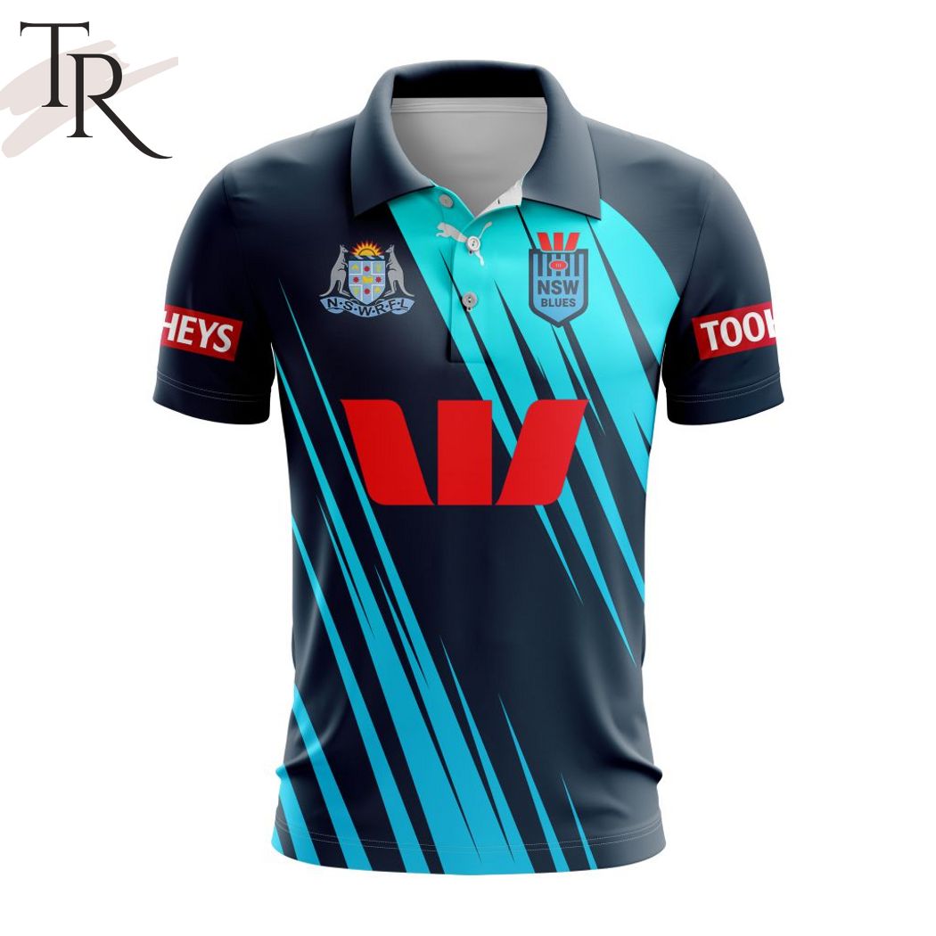 NSW Blues State Of Origin Personalized 2024 Captains Run Polo Shirt