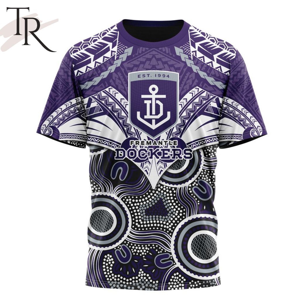 AFL Fremantle Dockers Special Indigenous Mix Polynesian Design Hoodie