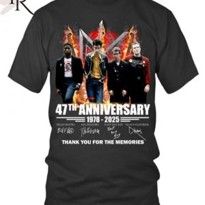 Dead Kennedys 47th Anniversary 1978-2025 Thank You For The Memories T-Shirt