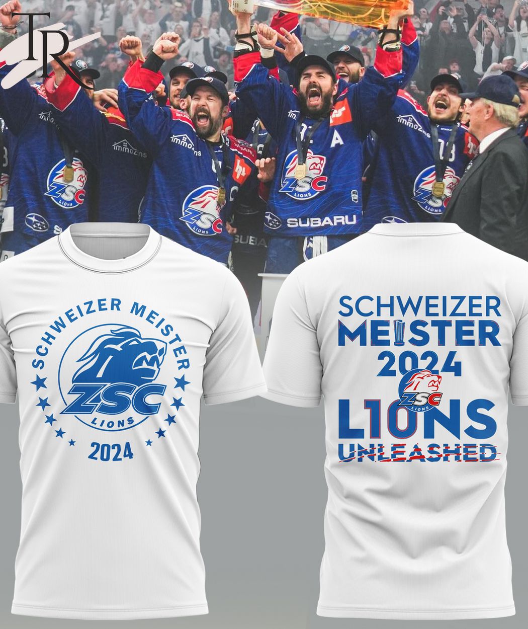 ZSC Lions Schweizer Meister 2024 L10ns Unleashed T-Shirt