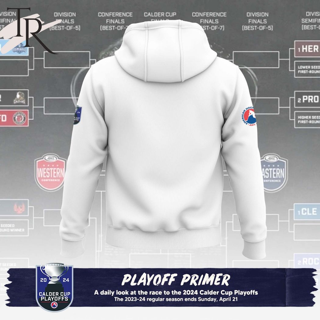 AHL Grand Rapids Griffins 2024 Calder Cup Playoffs Hoodie, Cap - White